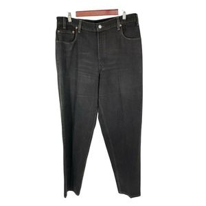 Levis Mens 560 Jeans Looser fit Tapered Leg Black 36 36 Cotton